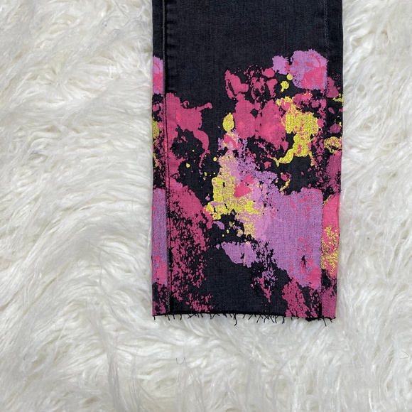 DRIFTWOOD JACKIE HIGH RISE PAINTED CUFF JEANS SIZE - Picture 3 of 5